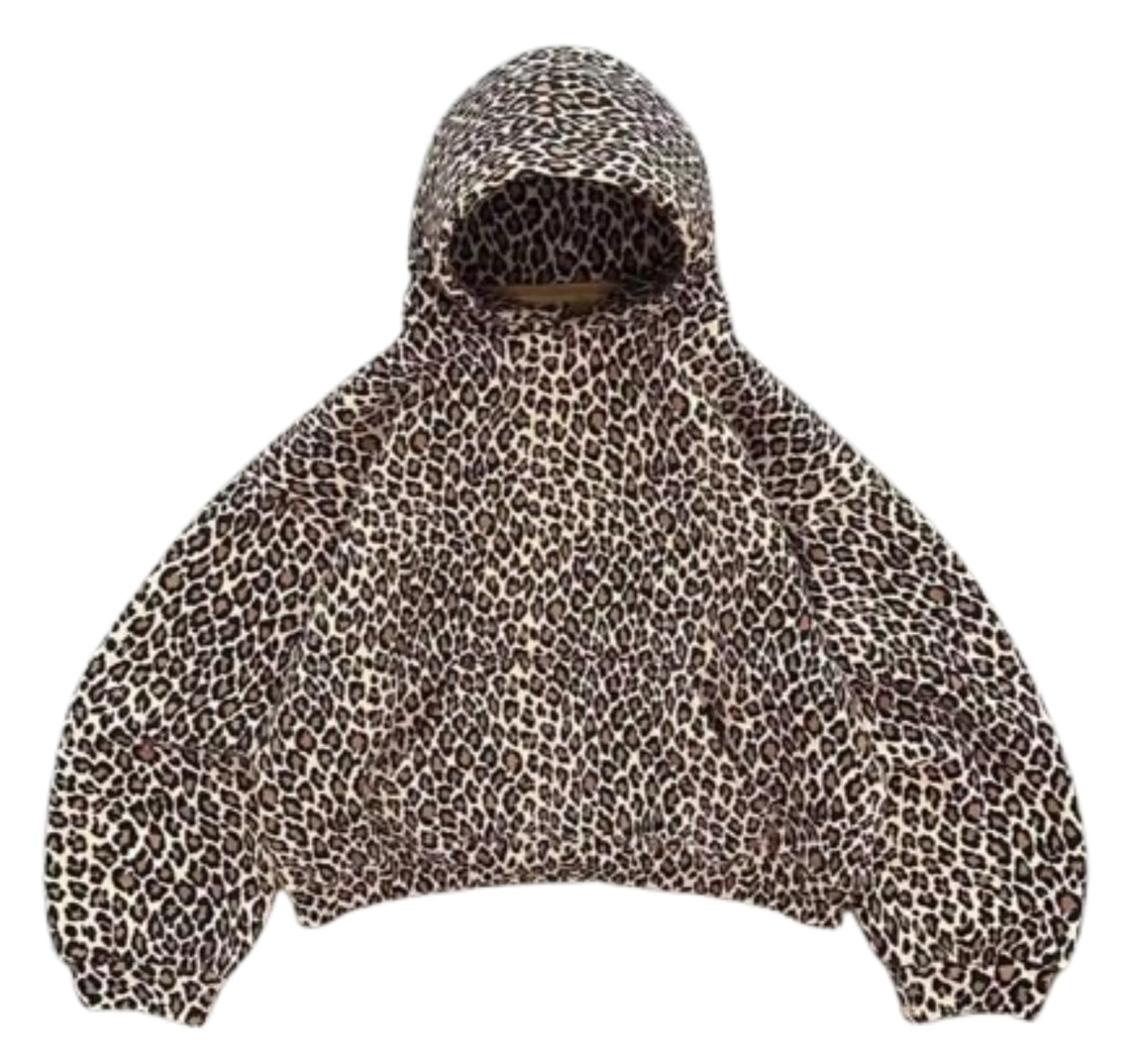 Cheetah Print Hoodies Y2k