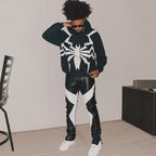 2023 Dark Street Style Spider Print Hoodie for All