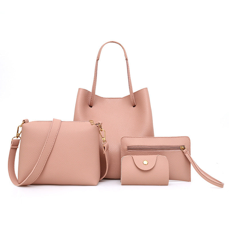 Fashion Retro Women's Purse Set for Daily Commute