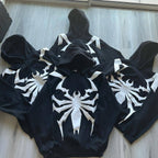 2023 Dark Street Style Spider Print Hoodie for All