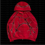 2023 Women's Street Style Hoodie with Rhinestones Set