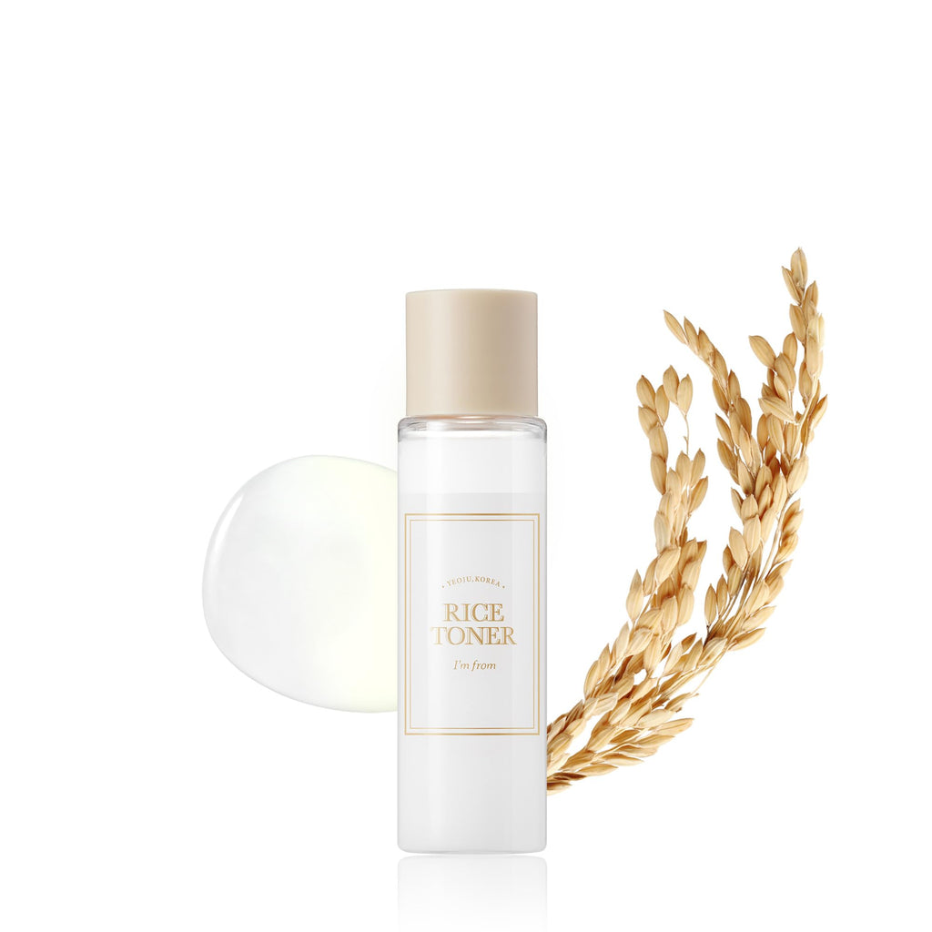 IM FROM Rice Toner 30ml Travel-friendly Trial Size 77.78% Rice Extract from Korea Natural Niacinamide for smooth sensitive combination skin