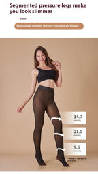 Sheer Fleece-Lined Leggings