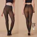 Sheer Fleece-Lined Leggings