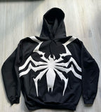 2023 Dark Street Style Spider Print Hoodie for All