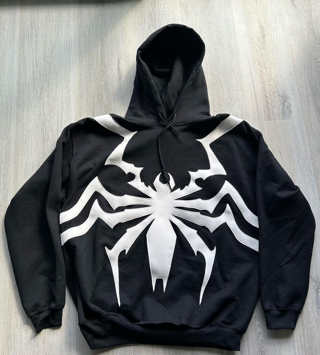 2023 Dark Street Style Spider Print Hoodie for All