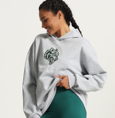 Women's Retro Fleece Print Hoodie for Street Style