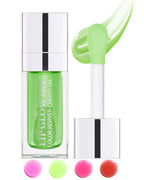 Tinted Moisturizing Lip Glow OilHydrating Plumping Lip Gloss Lip Care Clear Toot Lip Oil for Dry LipGlow Reviver Lip OilShine Lip Tint Stain Lip Care ProductChristmas Makeup Gift for Women-#016