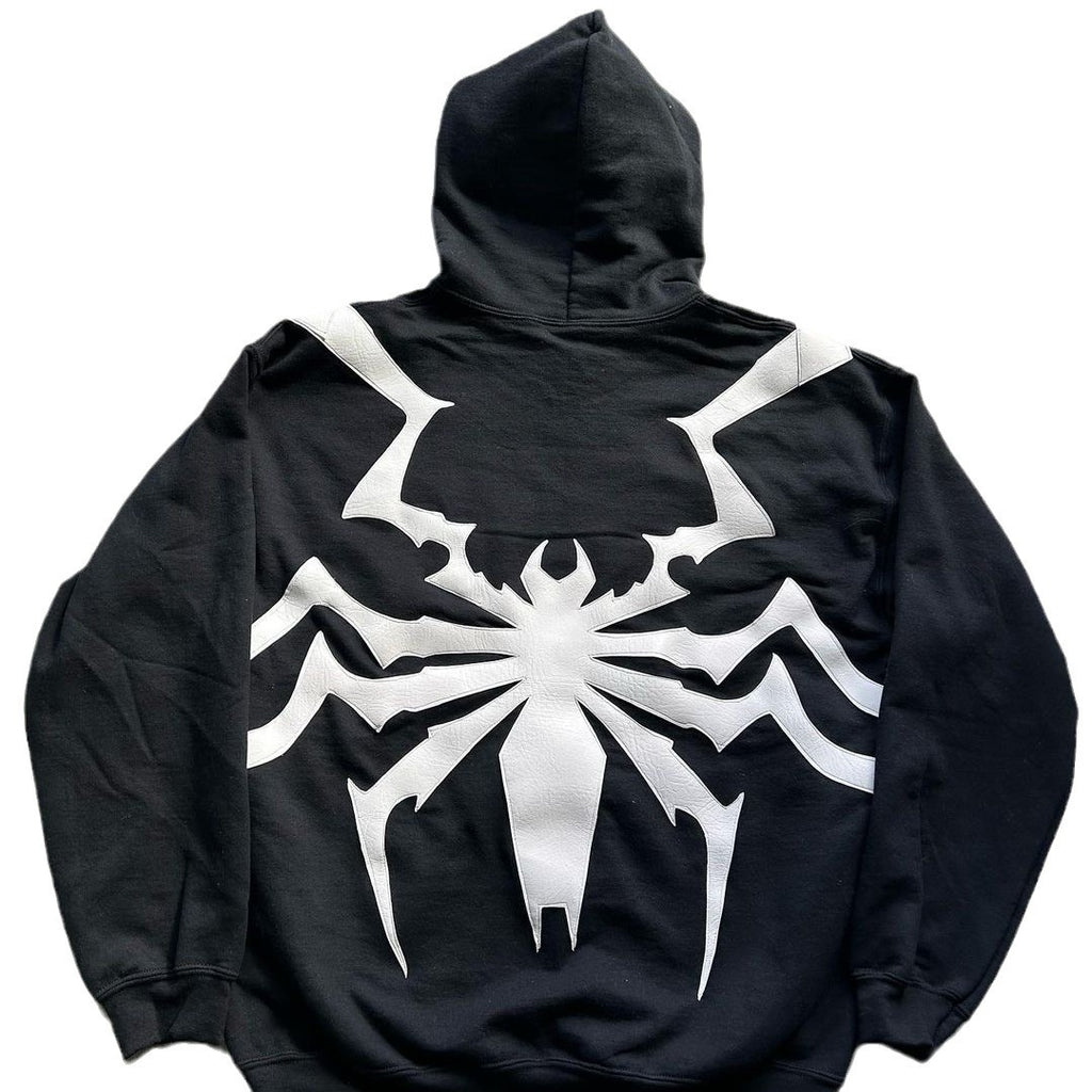 2023 Dark Street Style Spider Print Hoodie for All